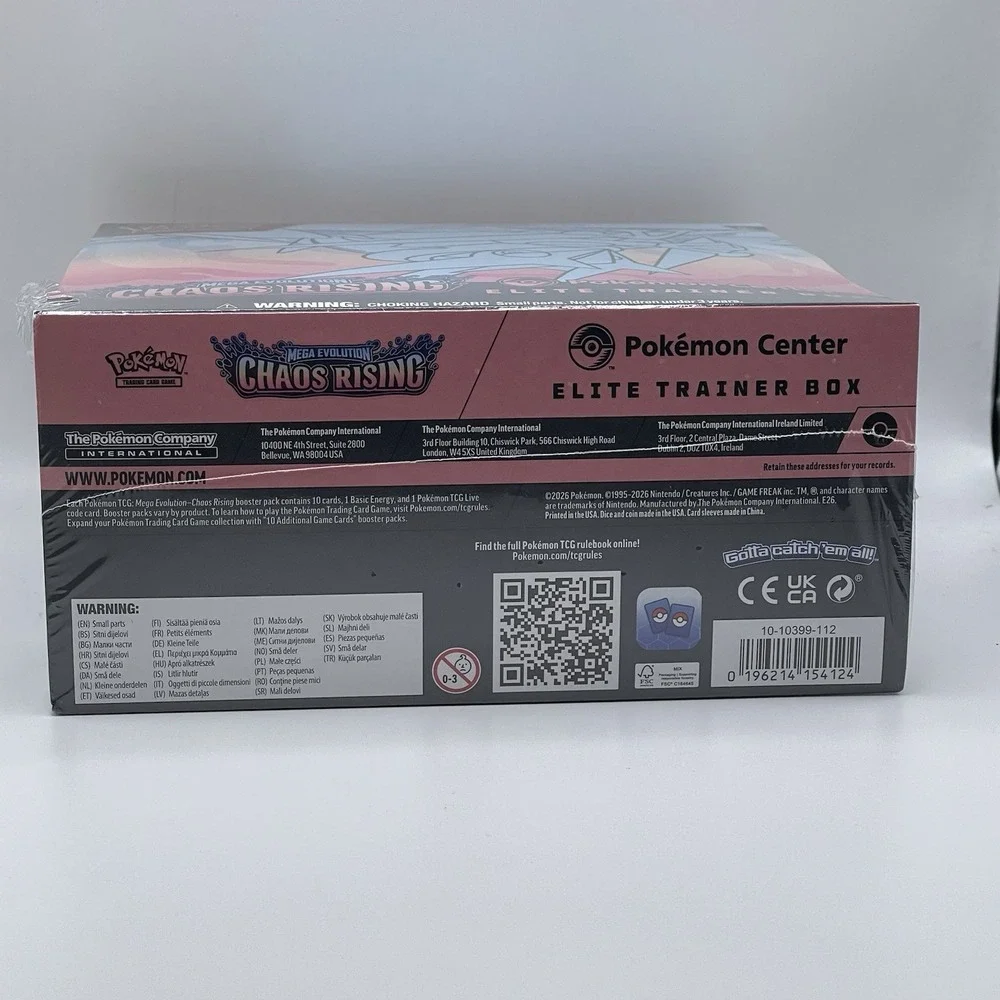 Pokemon TCG Chaos Rising Pokemon Center ETB Elite Trainer Box In Hand READ